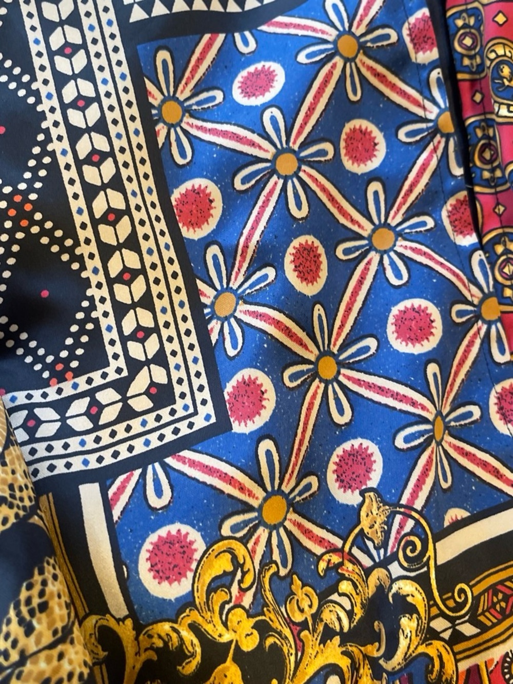 Urban Outfitters Black Multi-Print Patchwork Bomber - Picture 3 of 8